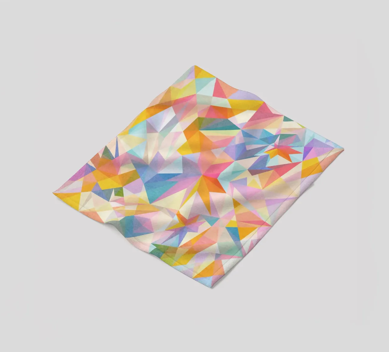 Sogno colorato - Forme astratte e colorate coperta in pile da lovely lines