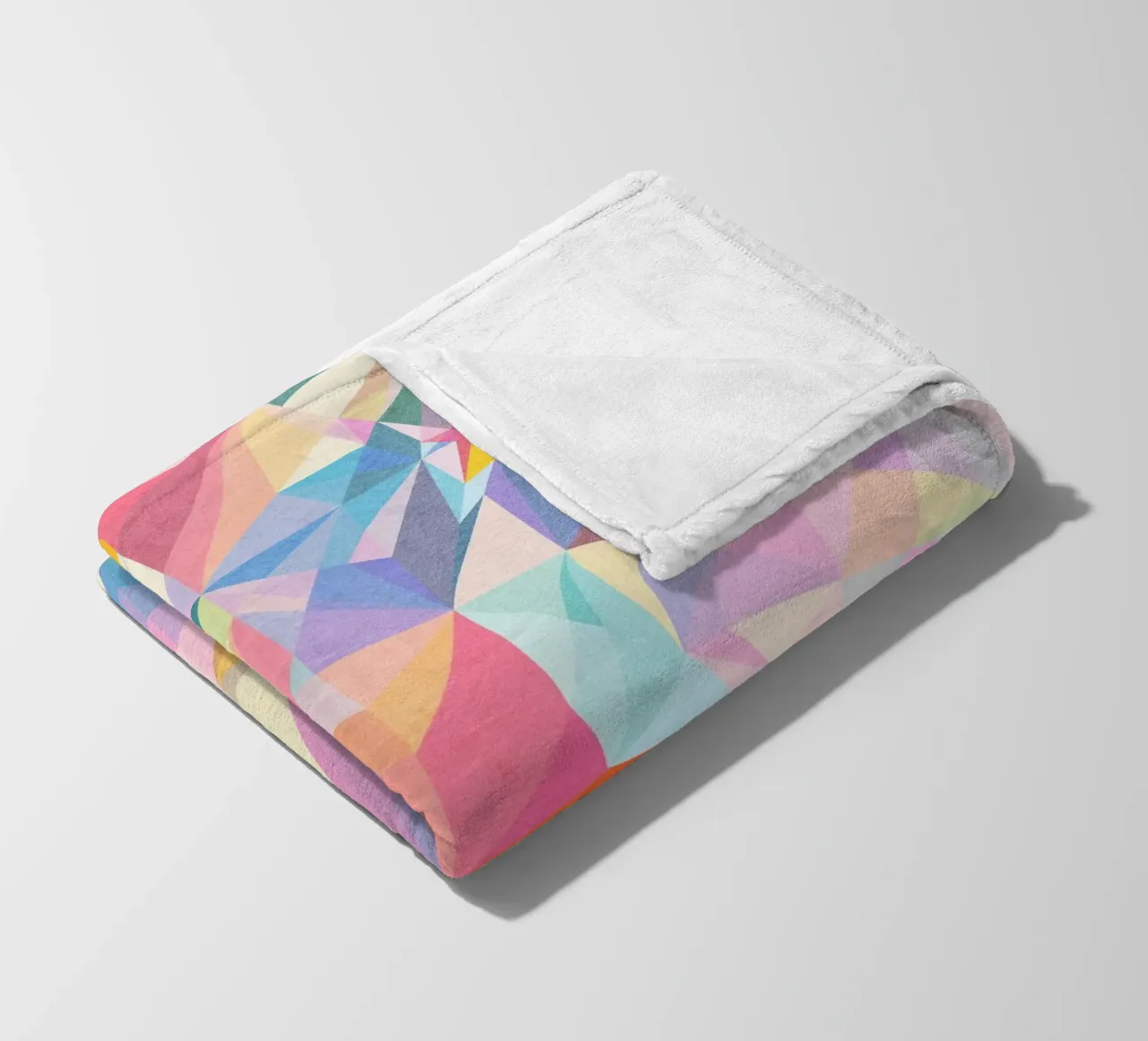 Sogno colorato - Forme astratte e colorate coperta in pile da lovely lines