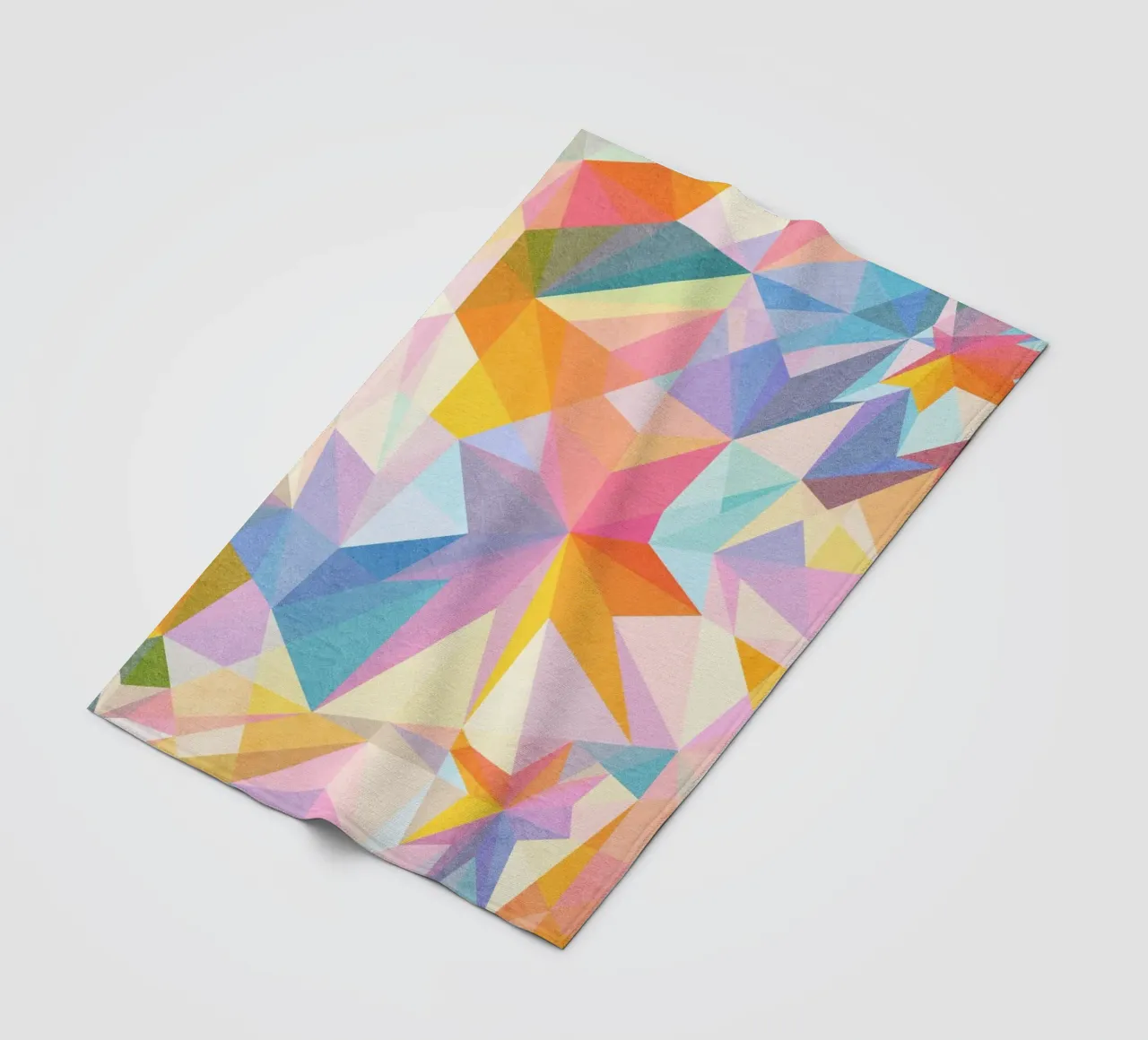 Sogno colorato - Forme astratte e colorate coperta in pile da lovely lines