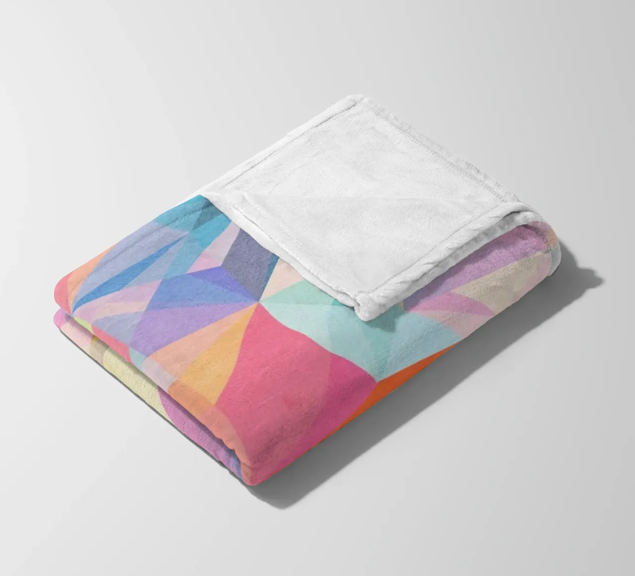 Sogno colorato - Forme astratte e colorate coperta in pile da lovely lines