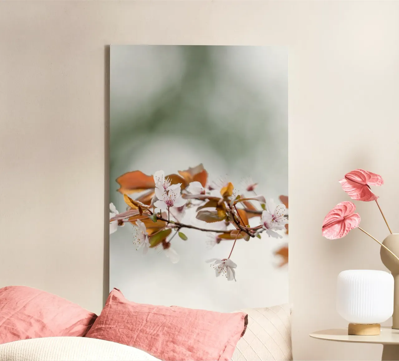 Fiori di ciliegio tela con Cornice a cassetta da Katja Stehle Design