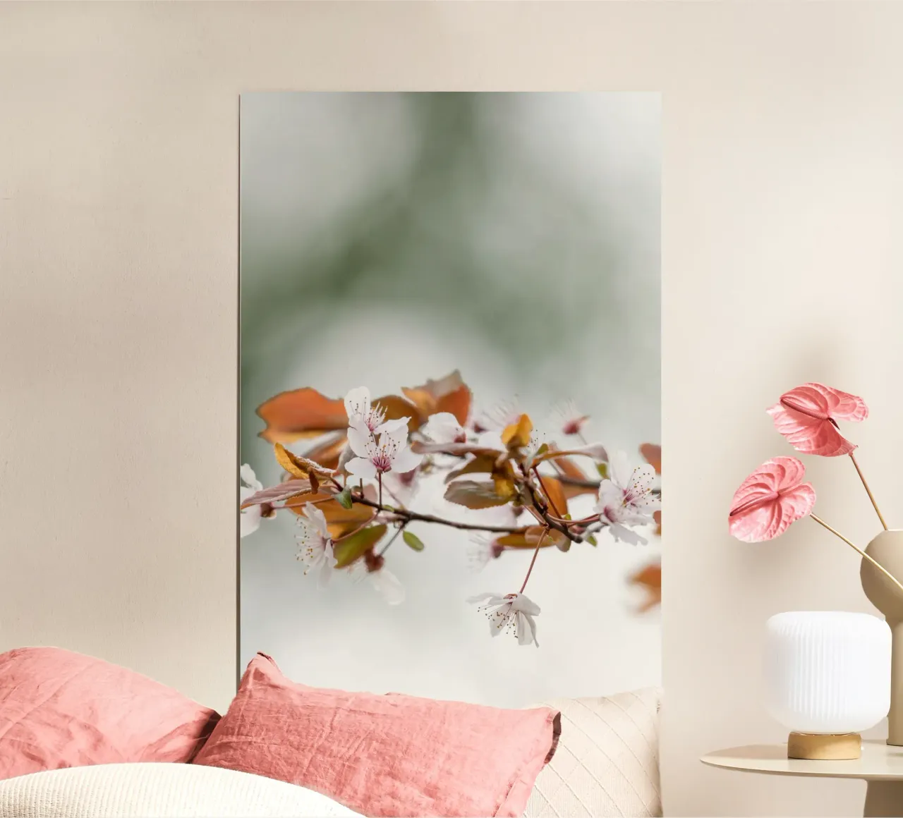 Fiori di ciliegio poster con telaio in alluminio da Katja Stehle Design