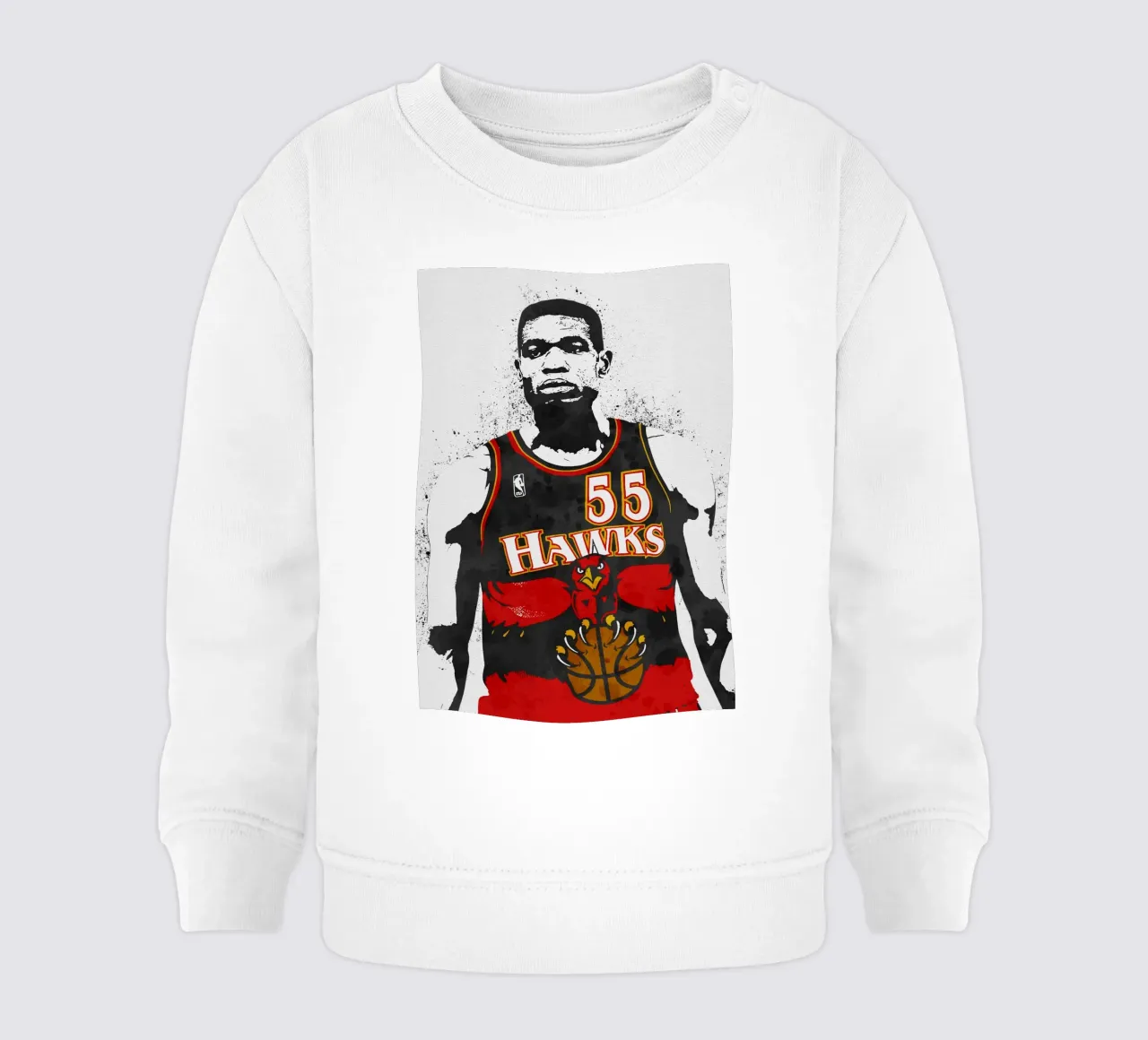 Dikembe Mutombo  Atlanta Hawks felpa neonato da tenten