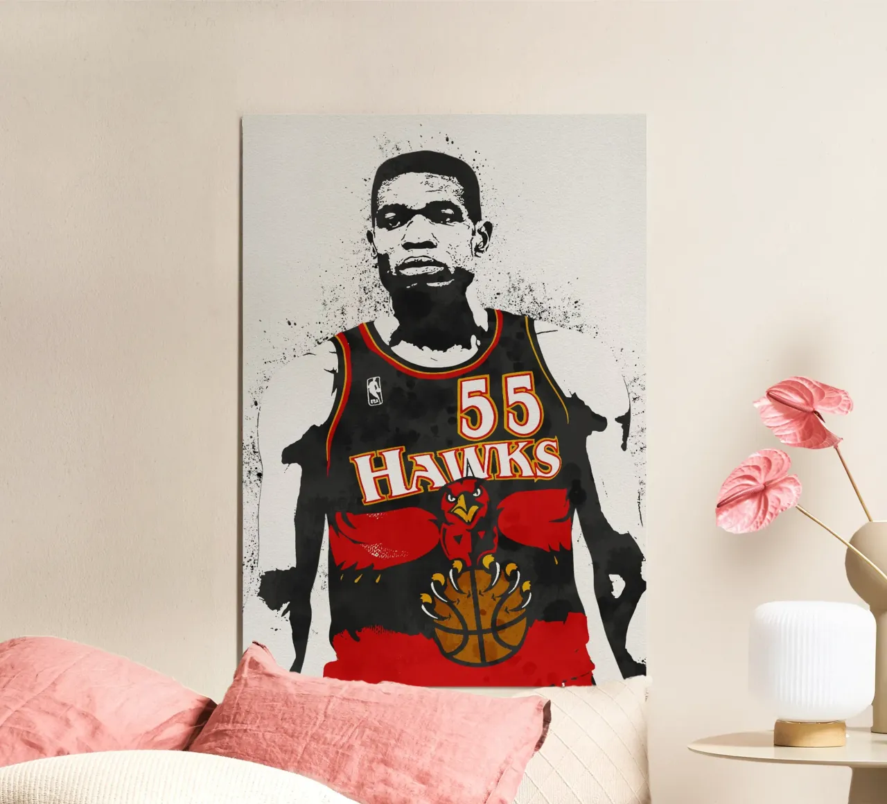 Dikembe Mutombo  Atlanta Hawks carta hahnemühle da tenten