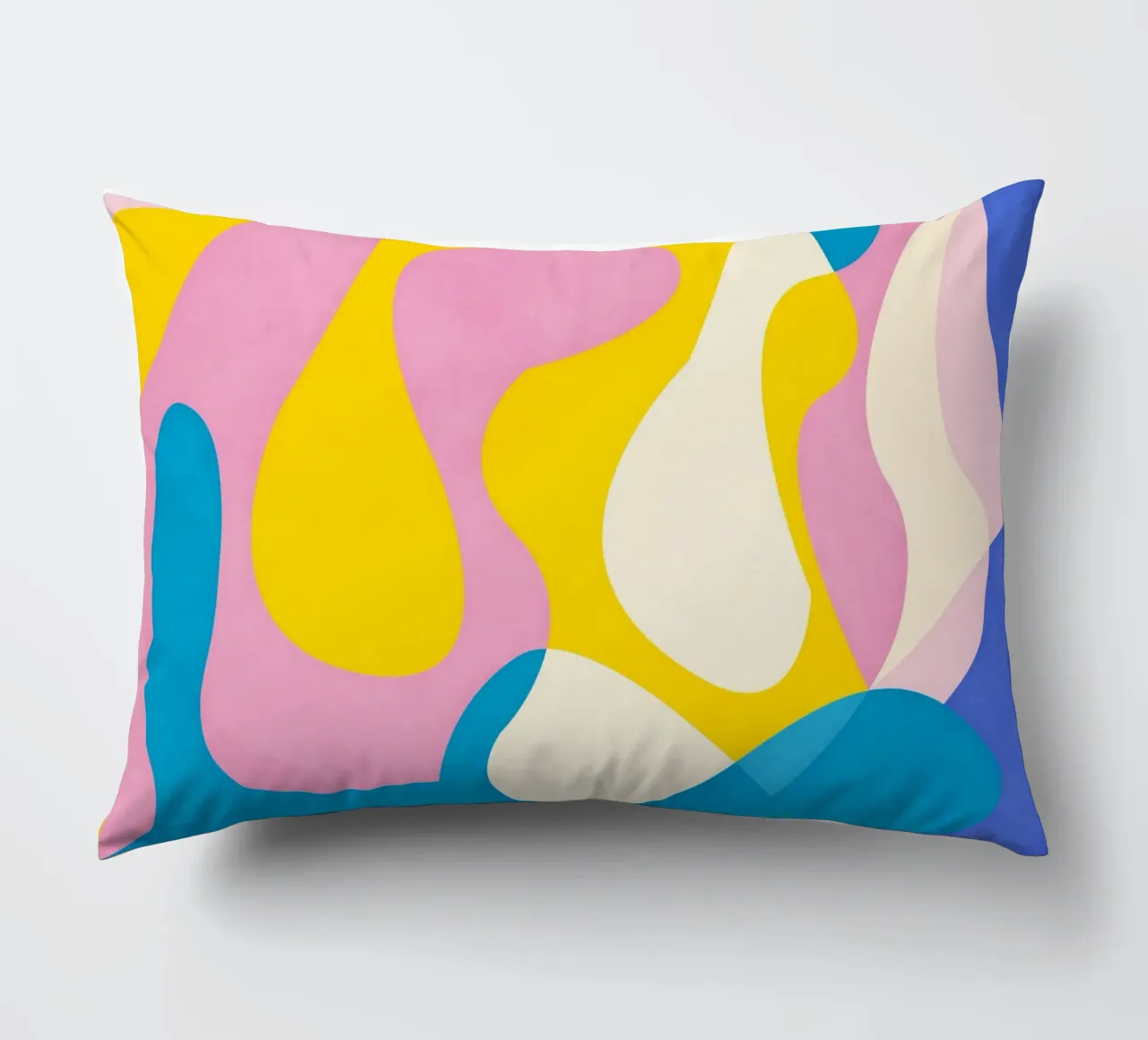 Pink Abstract Waves cuscino da lovely lines