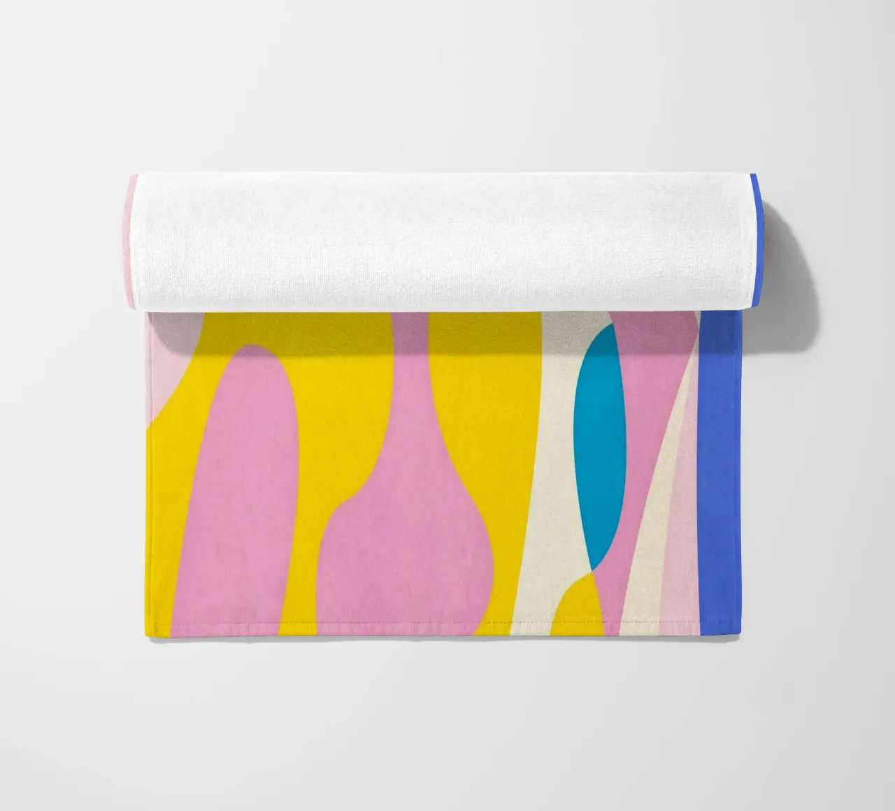 Pink Abstract Waves telo mare da lovely lines