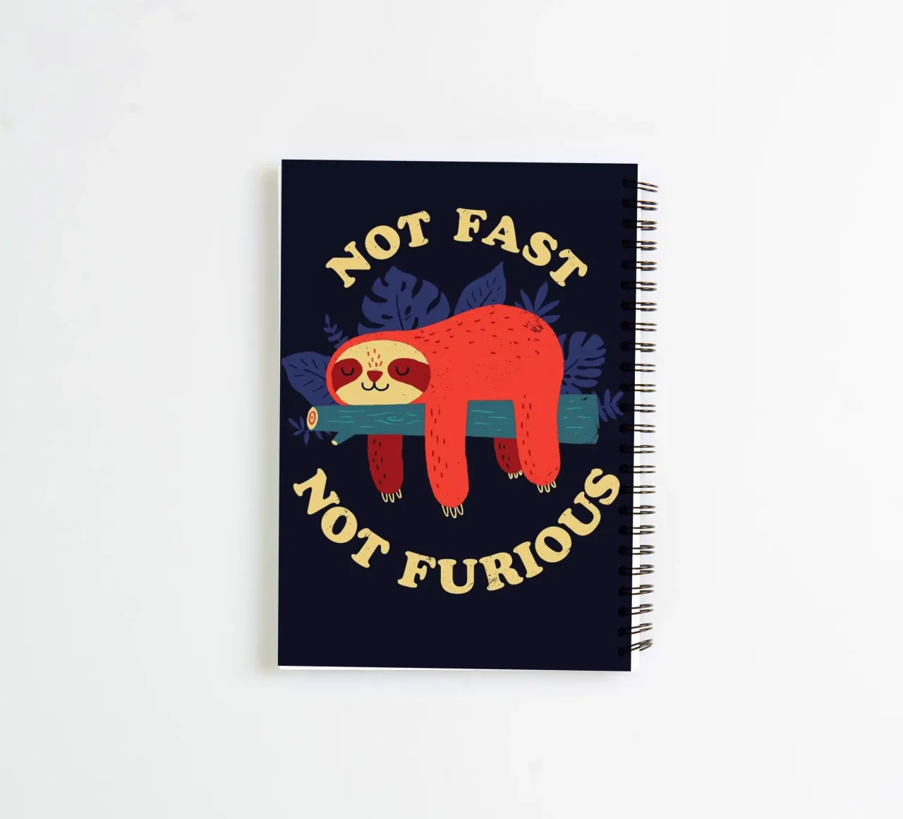 Not Fast, Not Furious spiral notebook by DinoMike