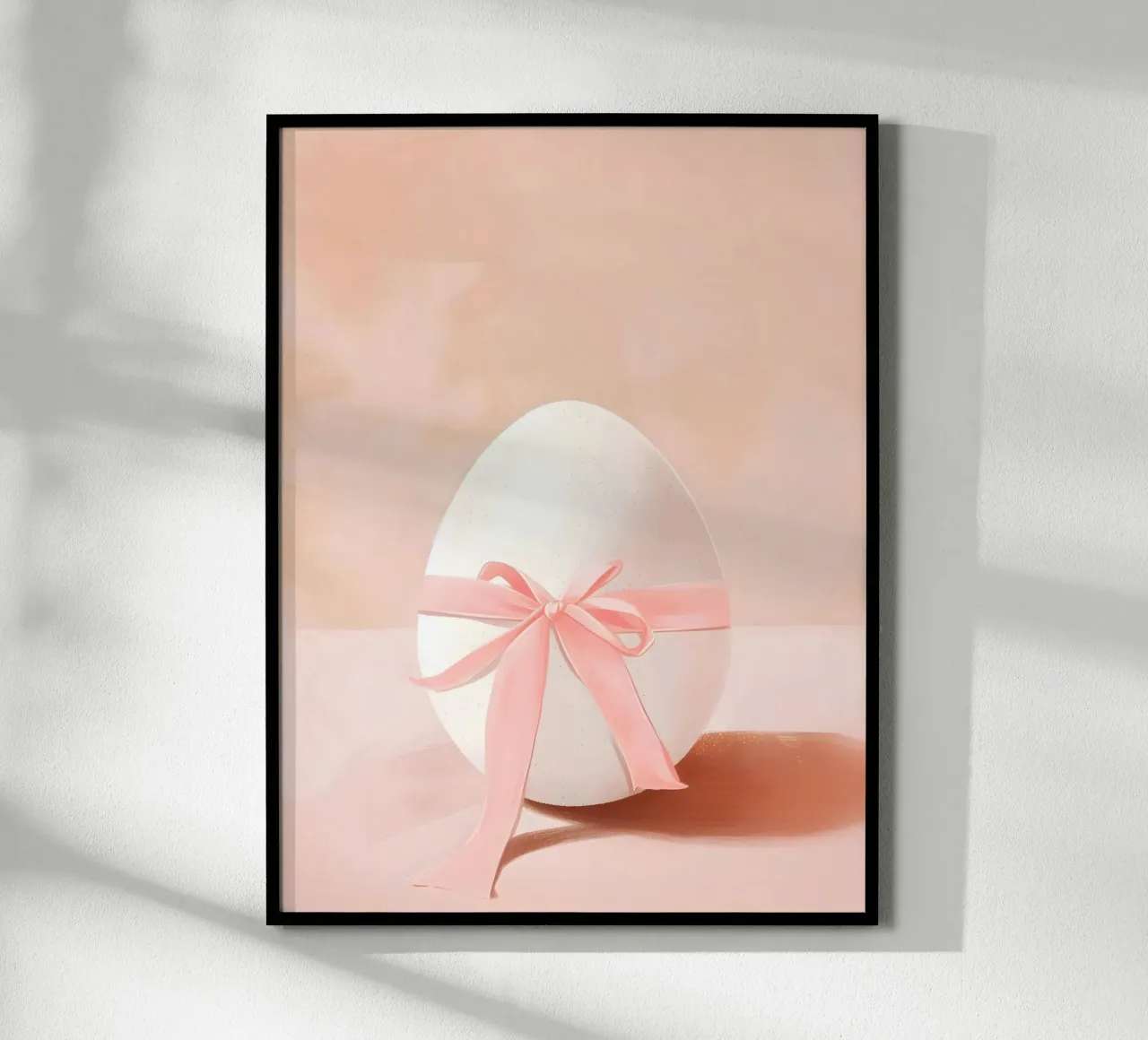 Happy Easter No 40 poster con telaio in legno da treechild