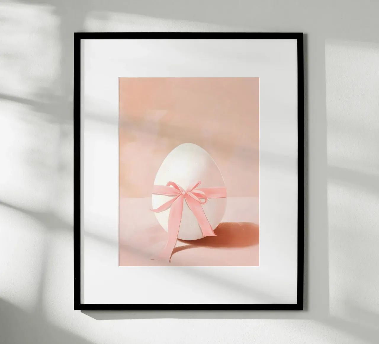 Happy Easter No 40 poster con telaio in legno da treechild