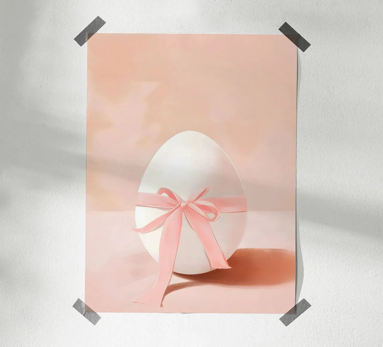 Happy Easter No 40 poster con telaio in legno da treechild