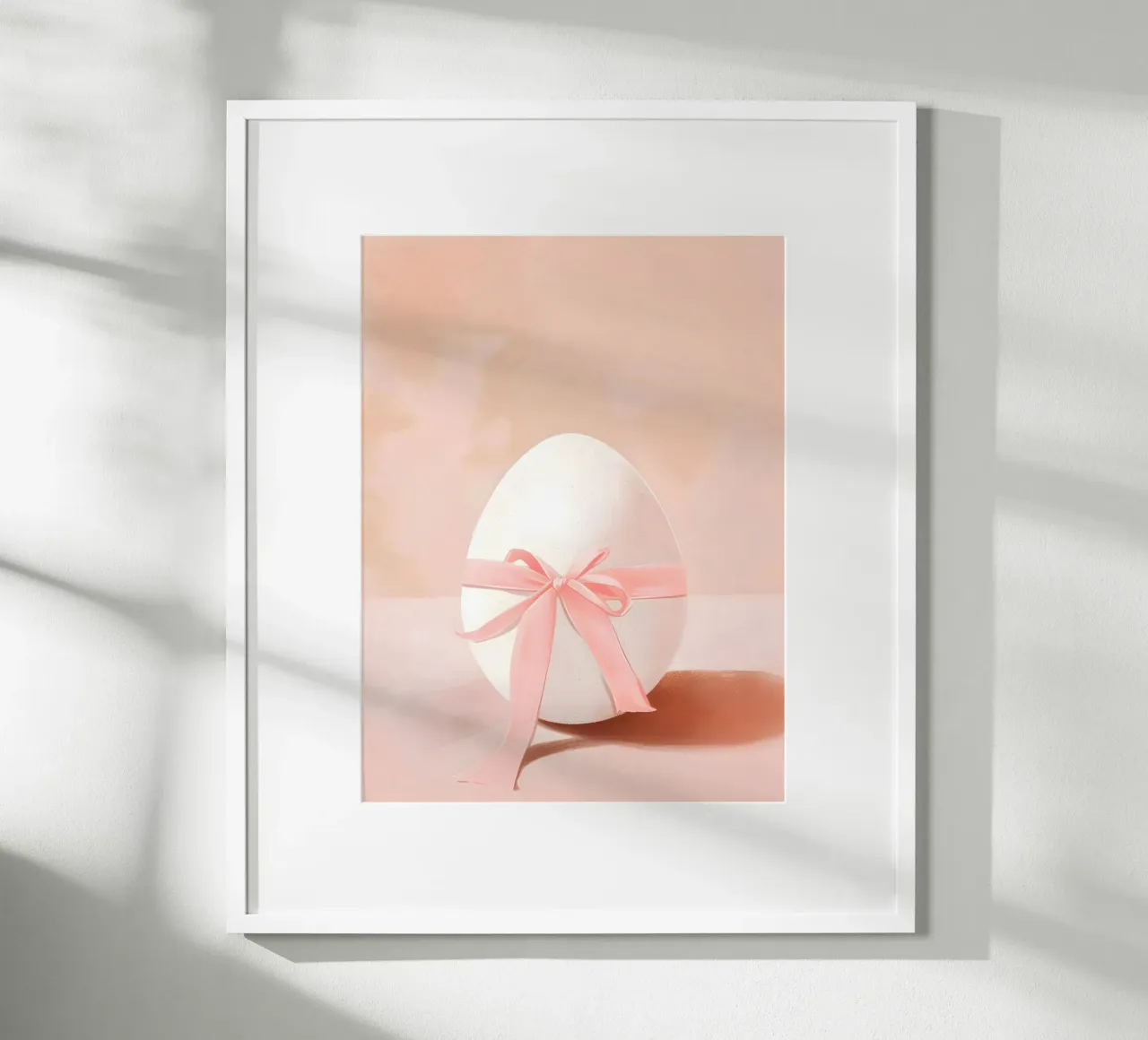 Happy Easter No 40 poster con telaio in legno da treechild