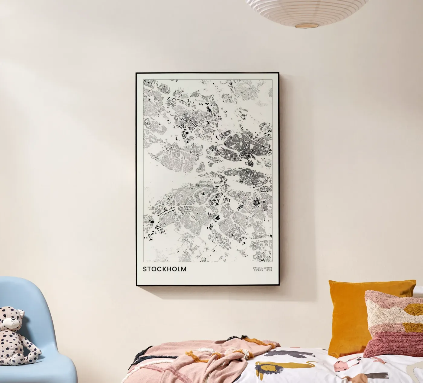 Stockholm acrylic glass by The Cartography Collection