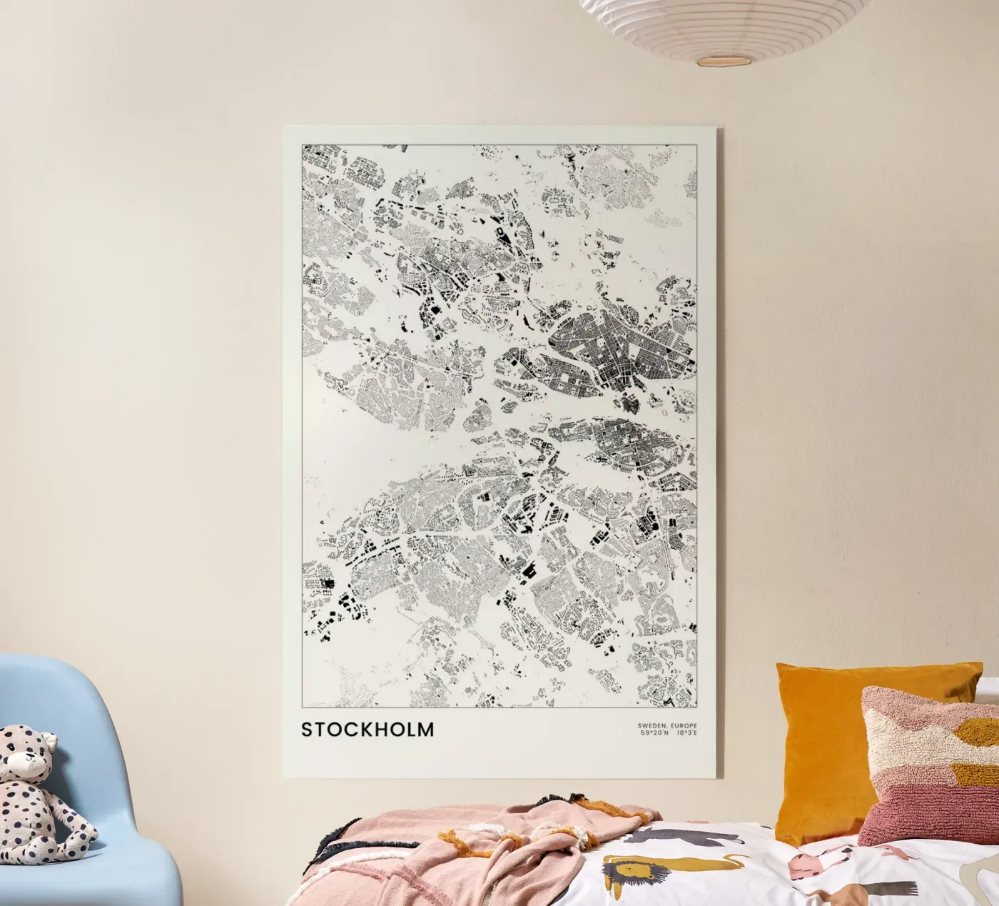 Stockholm acrylic glass by The Cartography Collection