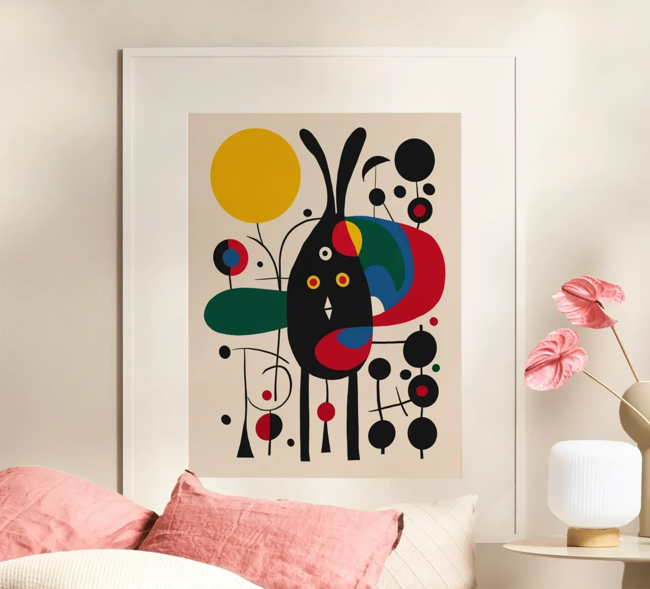 Coniglietto surreale poster con telaio in plastica da Little Dean