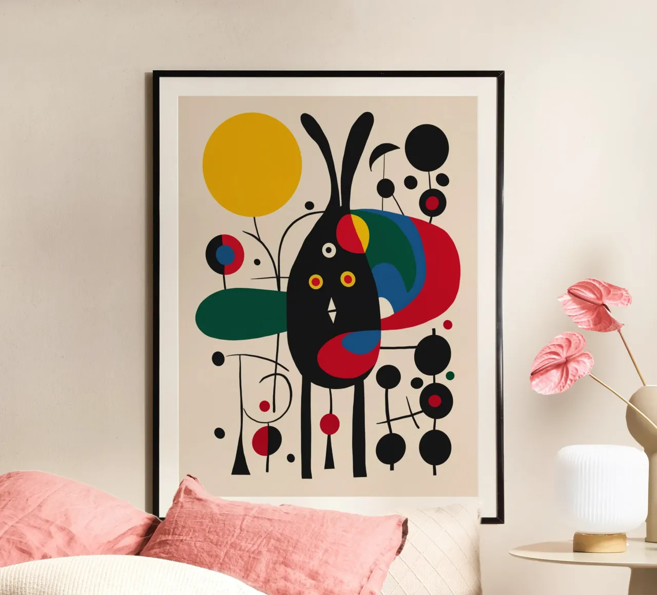 Coniglietto surreale poster con telaio in plastica da Little Dean