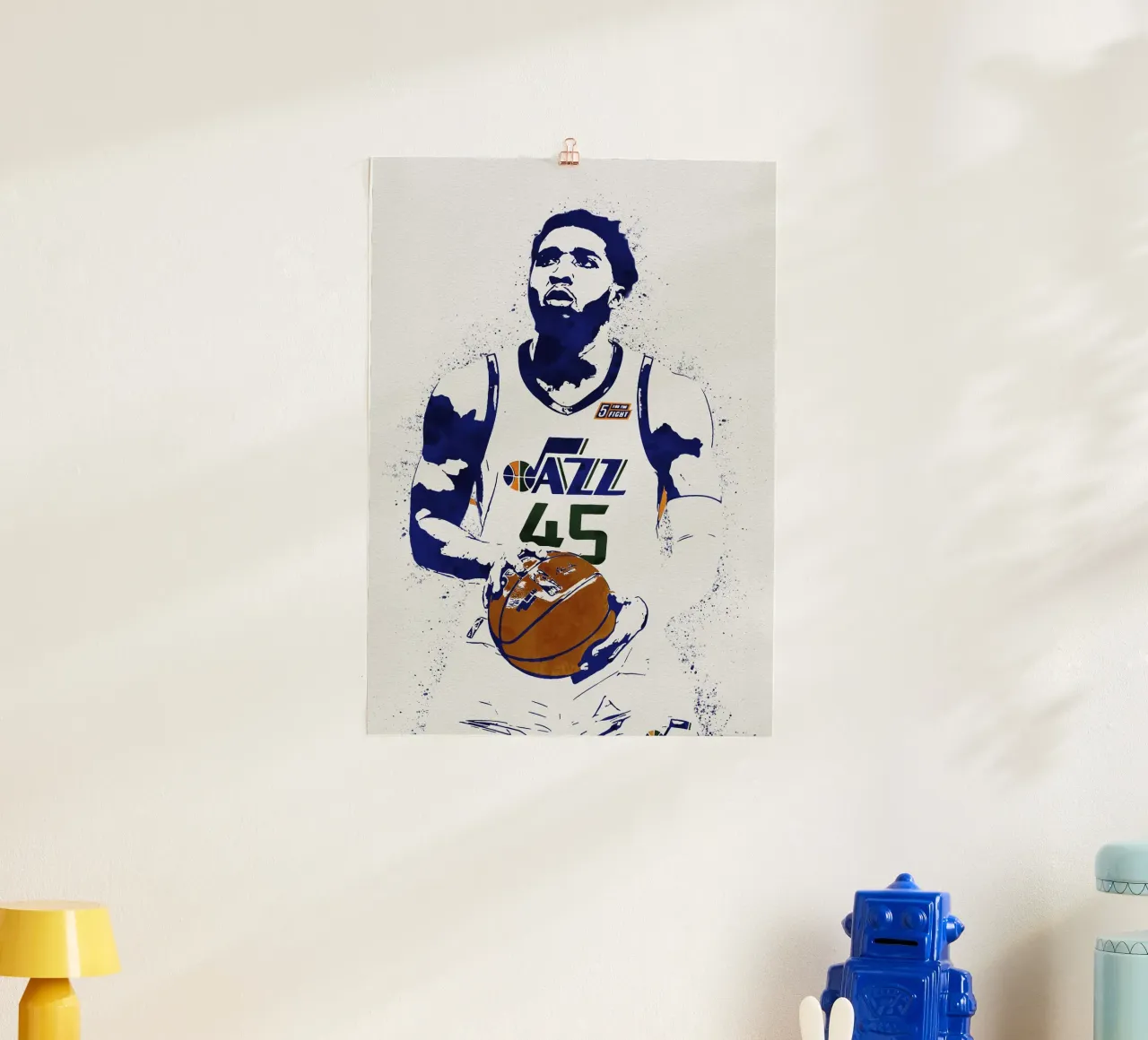 Donovan Mitchell Utah Jazz carta hahnemühle da tenten