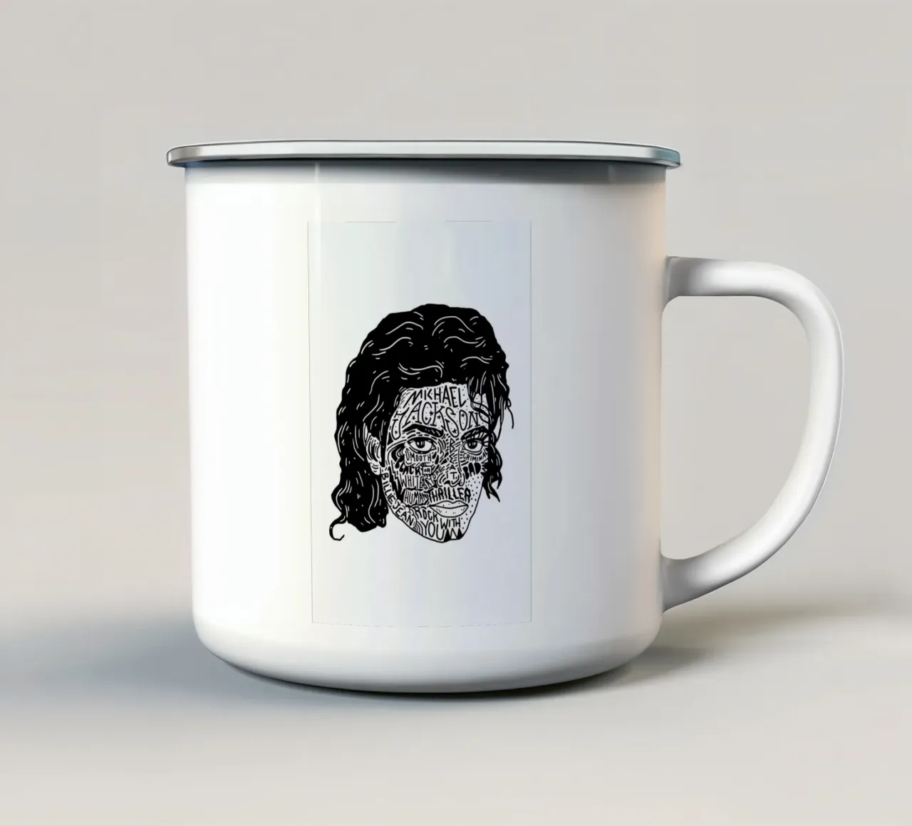 Mikey Emaille Tasse von Nick Cocozza