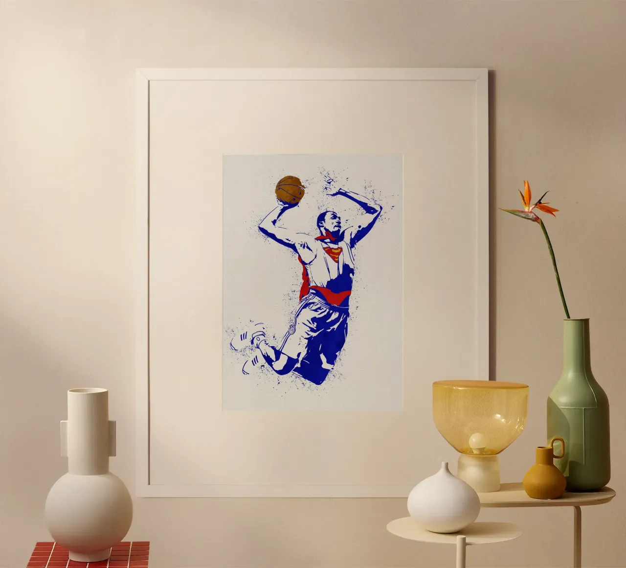 Dwight Howard Orlando Magic poster con telaio in legno da tenten