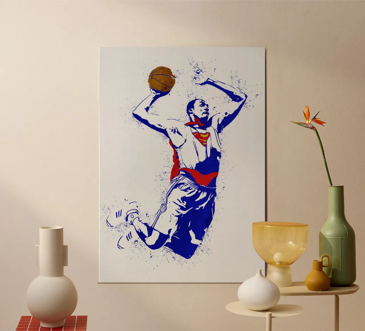 Dwight Howard Orlando Magic poster con telaio in legno da tenten