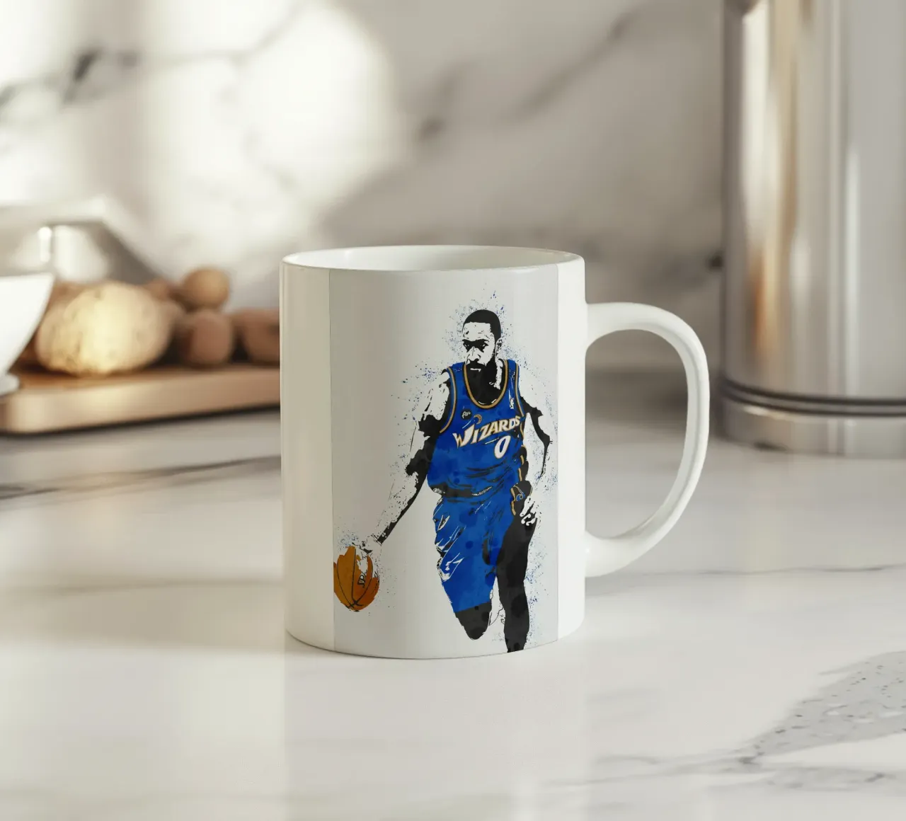Gilbert Arenas Washington Wizards tazza in ceramica da tenten