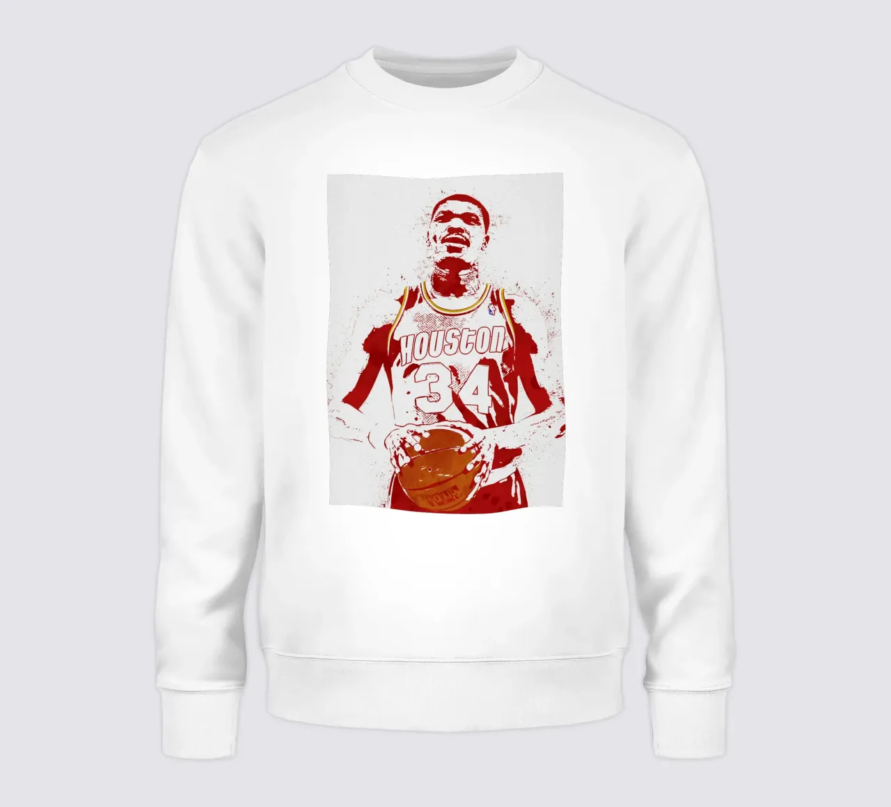 Hakeem Olajuwon Houston Rockets felpa da tenten
