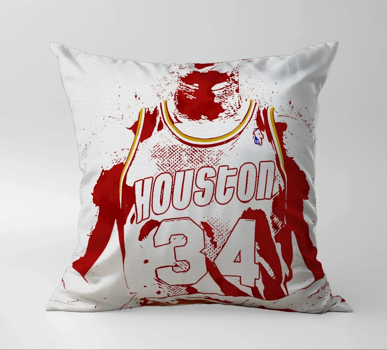 Hakeem Olajuwon Houston Rockets decorative cushion by tenten