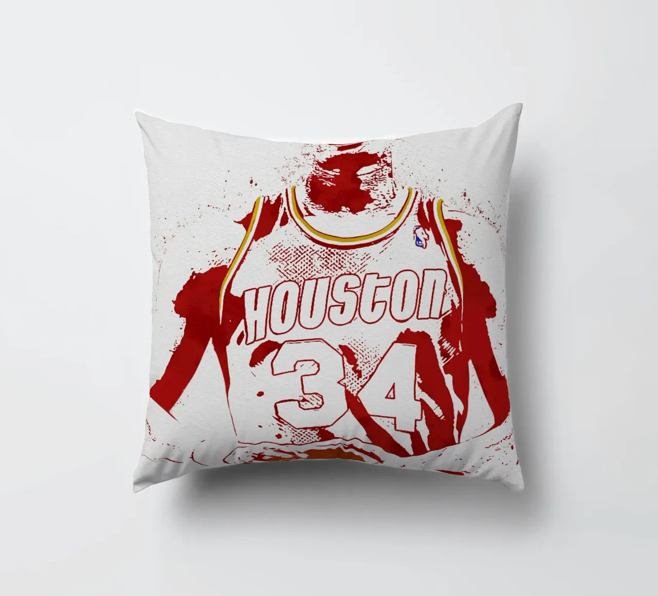 Hakeem Olajuwon Houston Rockets decorative cushion by tenten
