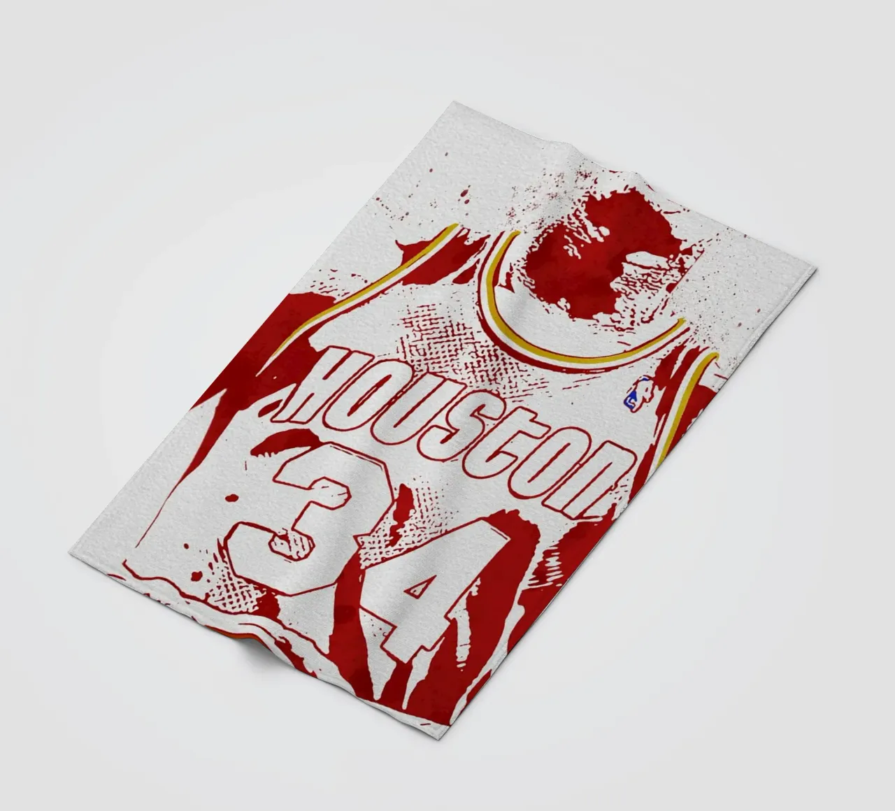 Hakeem Olajuwon Houston Rockets coperta in pile da tenten