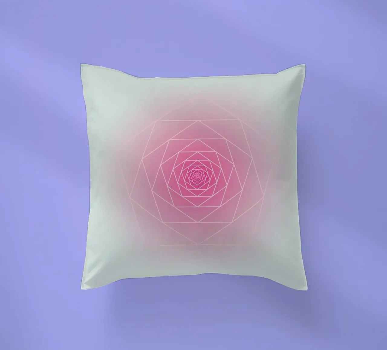 Geometry Series – Pink Rose cuscino da zimmerkunst