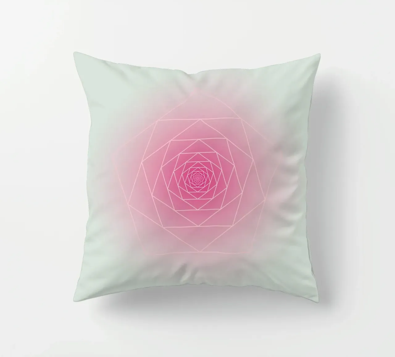 Geometry Series – Pink Rose cuscino da zimmerkunst
