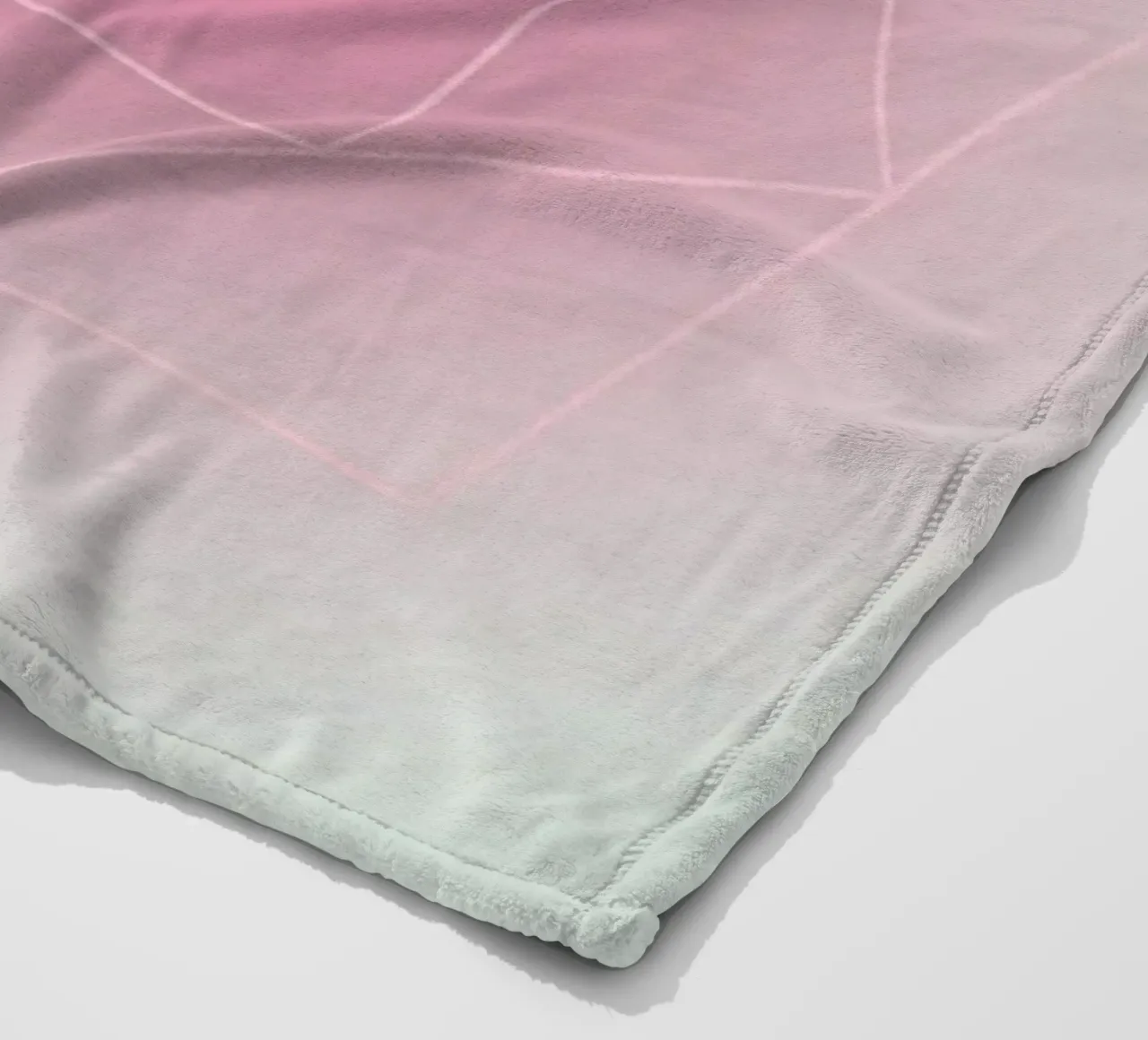 Geometry Series – Pink Rose coperta in pile da zimmerkunst