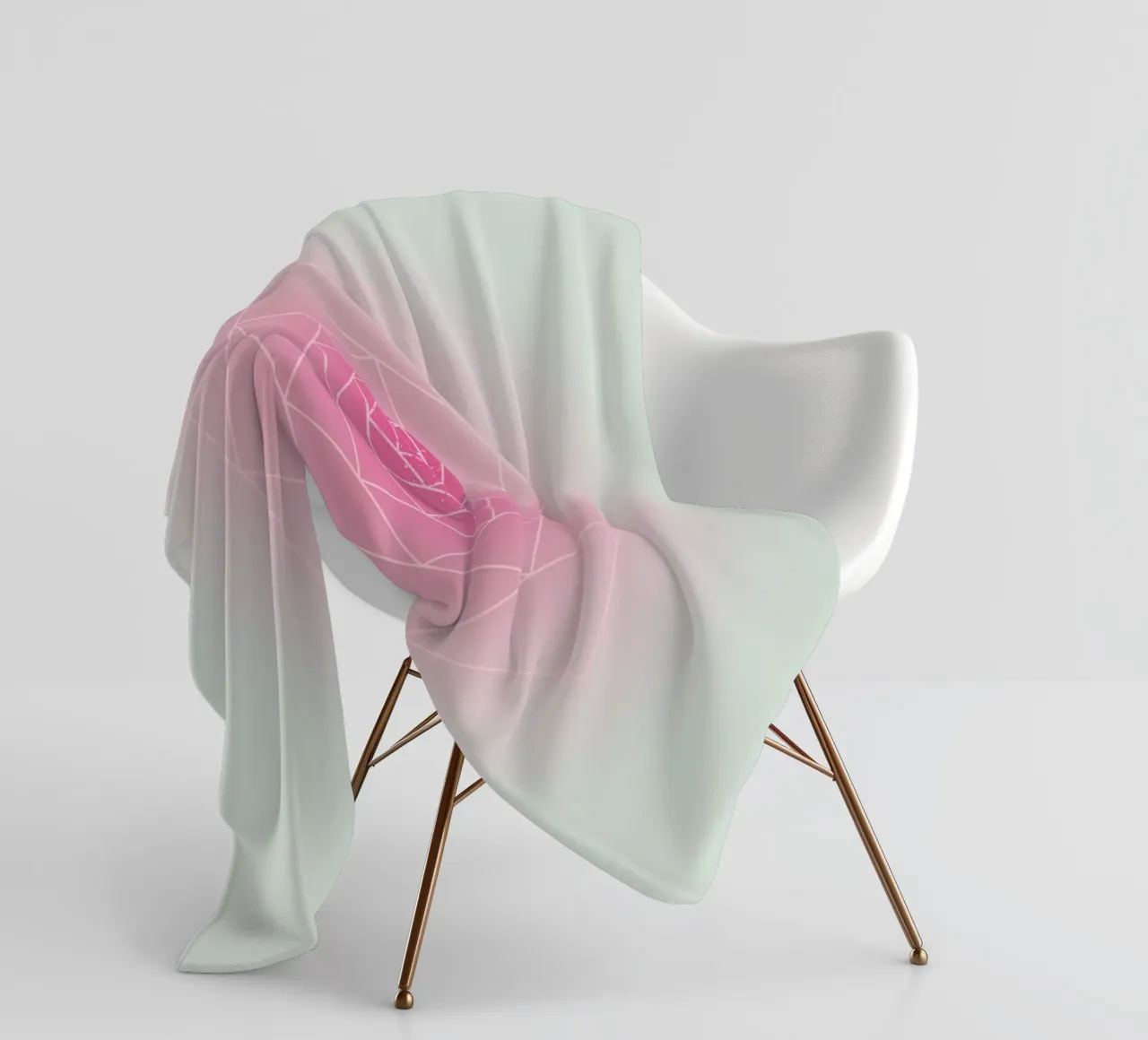 Geometry Series – Pink Rose coperta in pile da zimmerkunst
