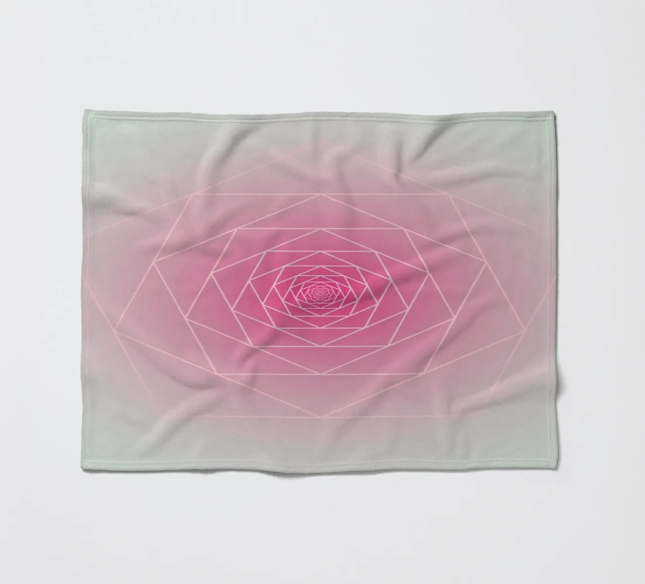 Geometry Series – Pink Rose coperta in pile da zimmerkunst