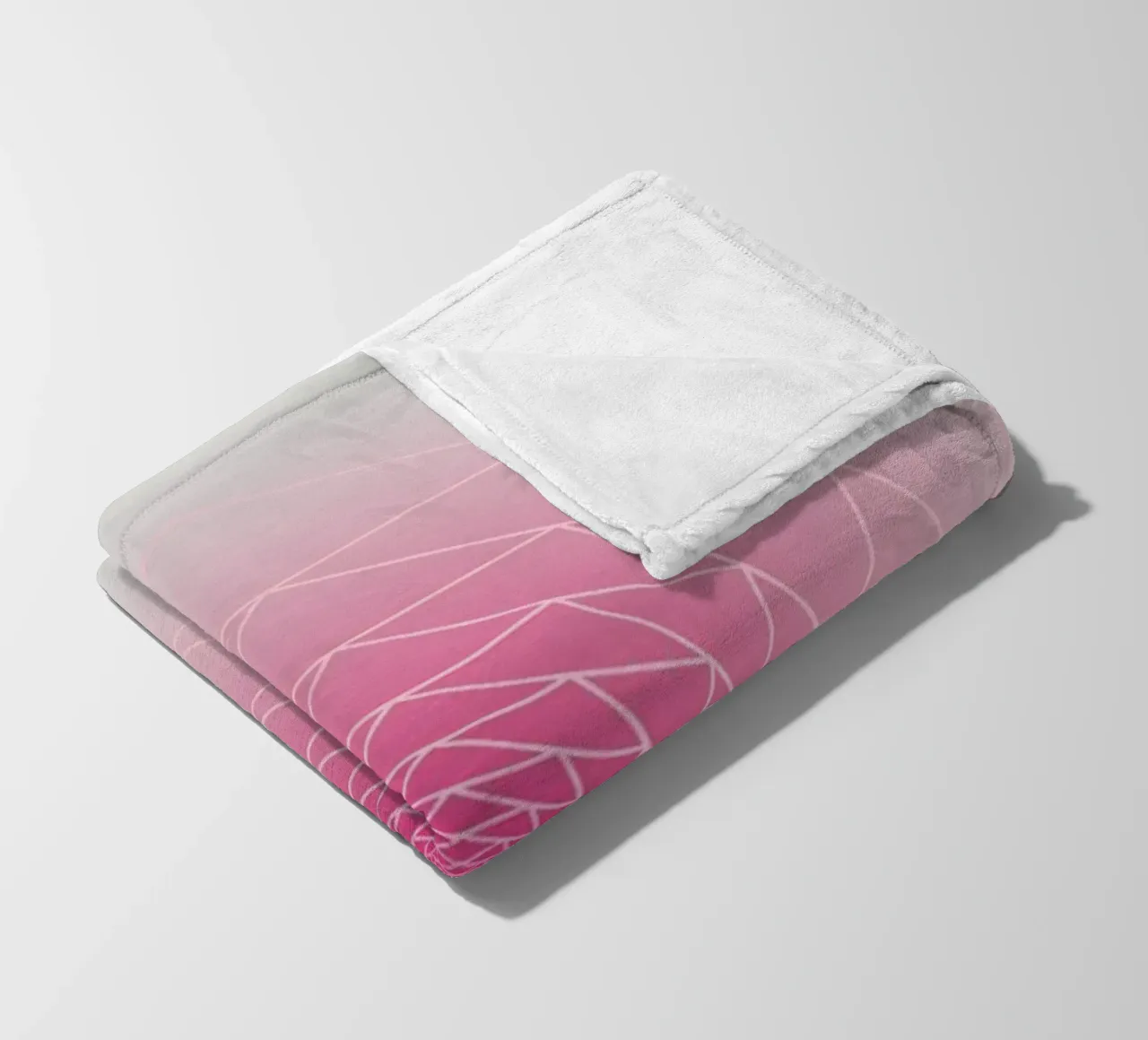 Geometry Series – Pink Rose coperta in pile da zimmerkunst