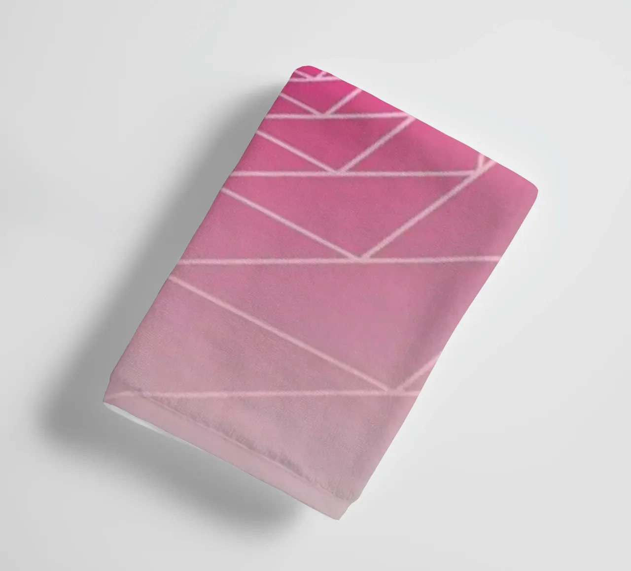 Geometry Series – Pink Rose asciugamano da bagno da zimmerkunst