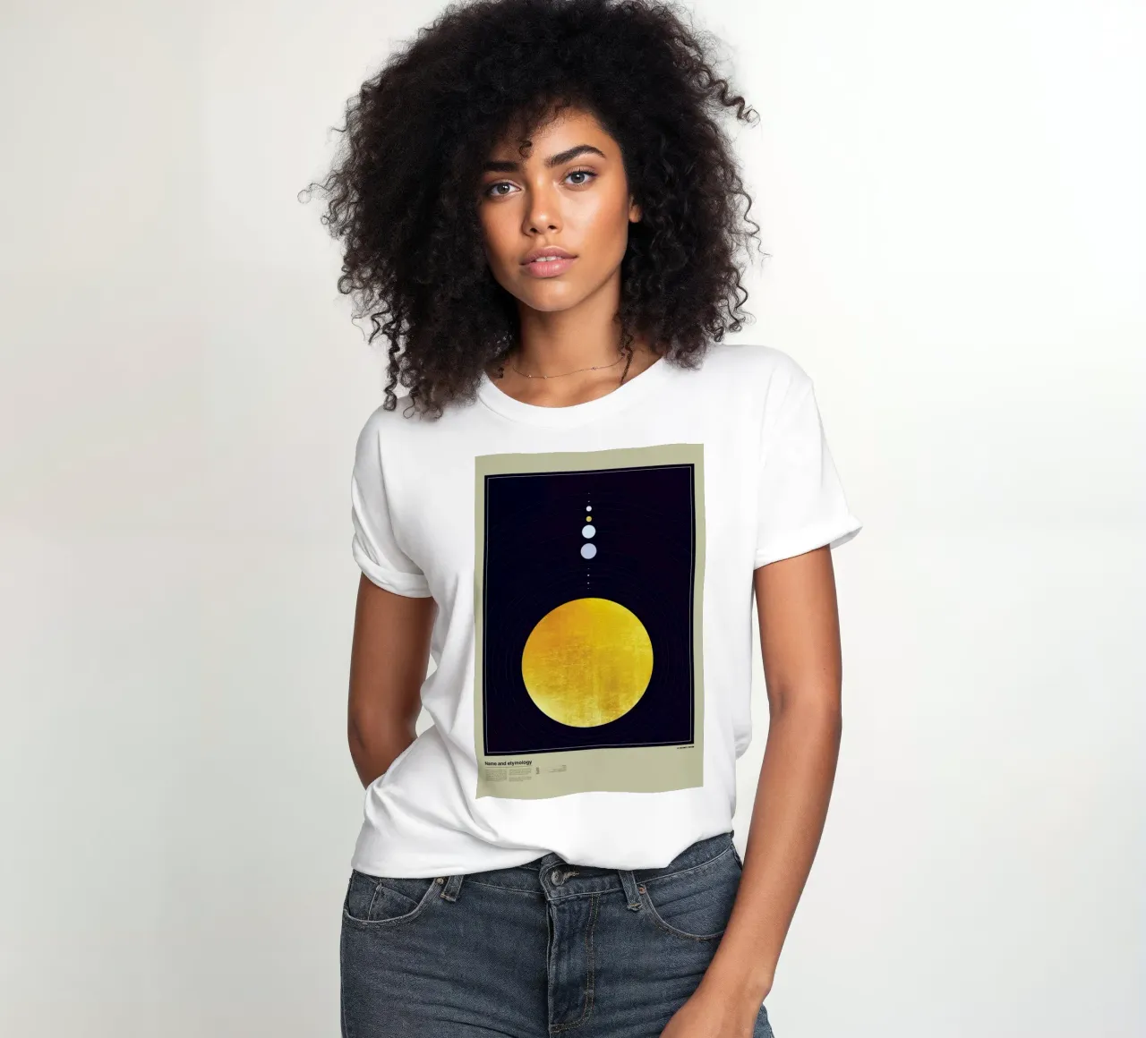 Solar system t-shirt da donna da LeDieg