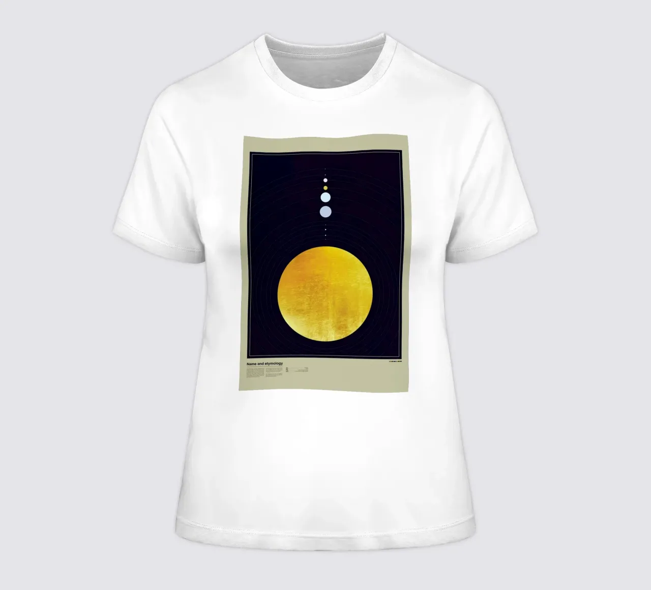 Solar system t-shirt da donna da LeDieg