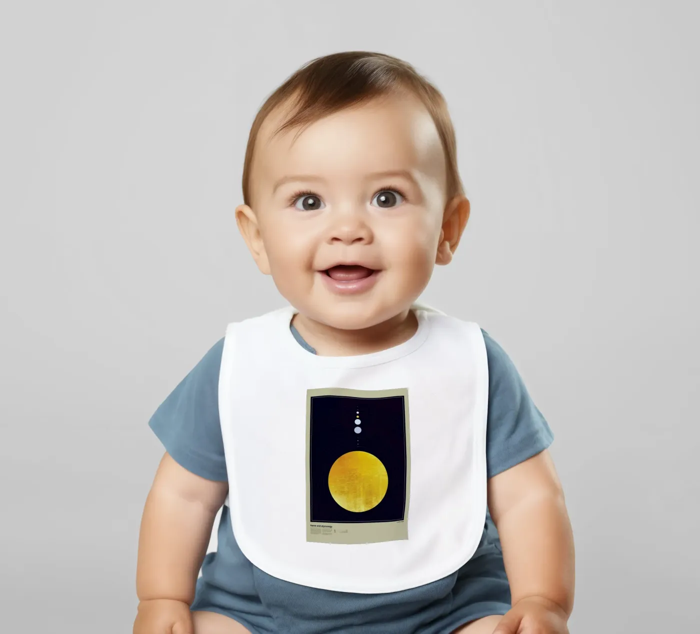Solar system baby bib by LeDieg
