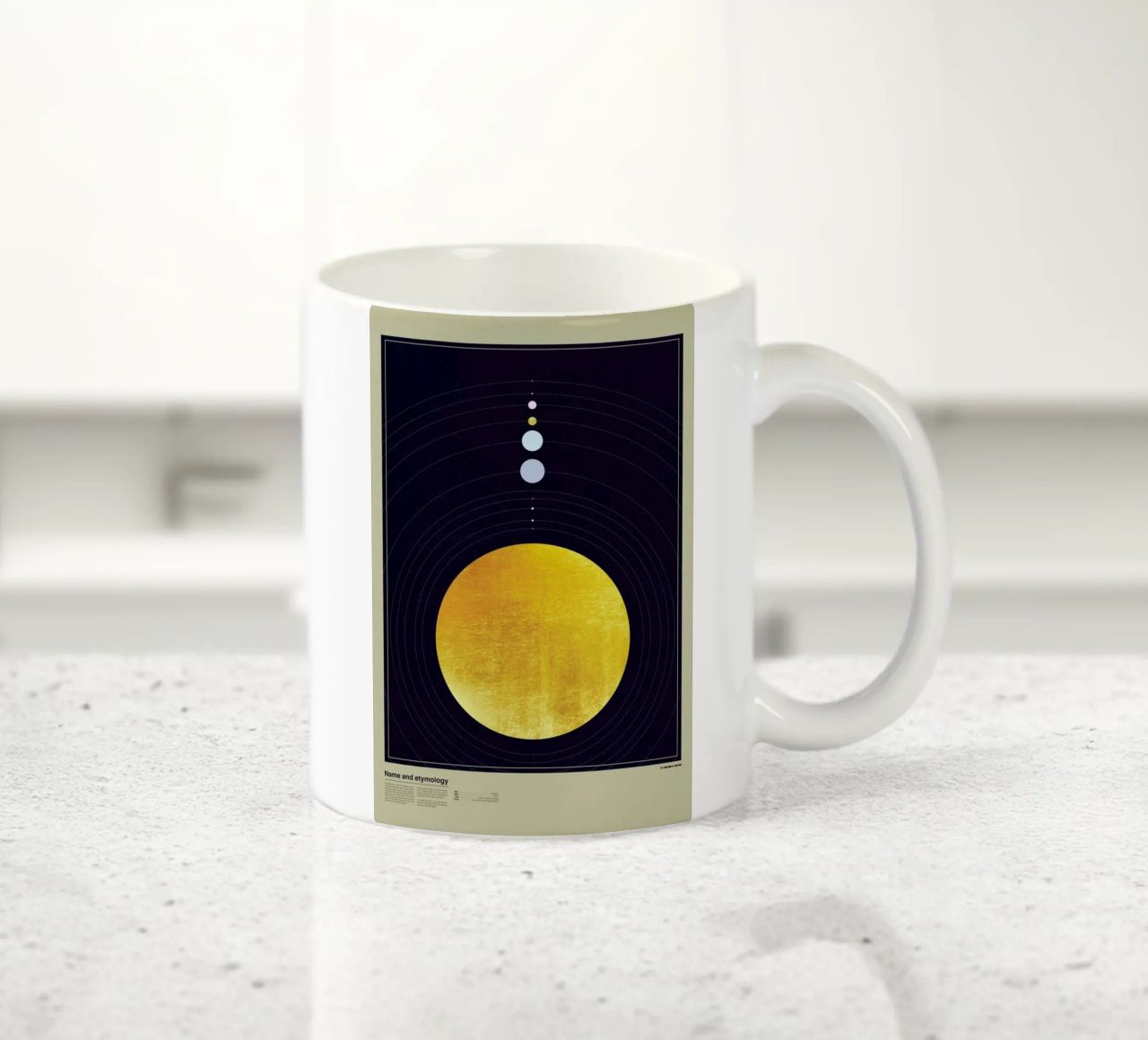 Solar system tazza in ceramica da LeDieg