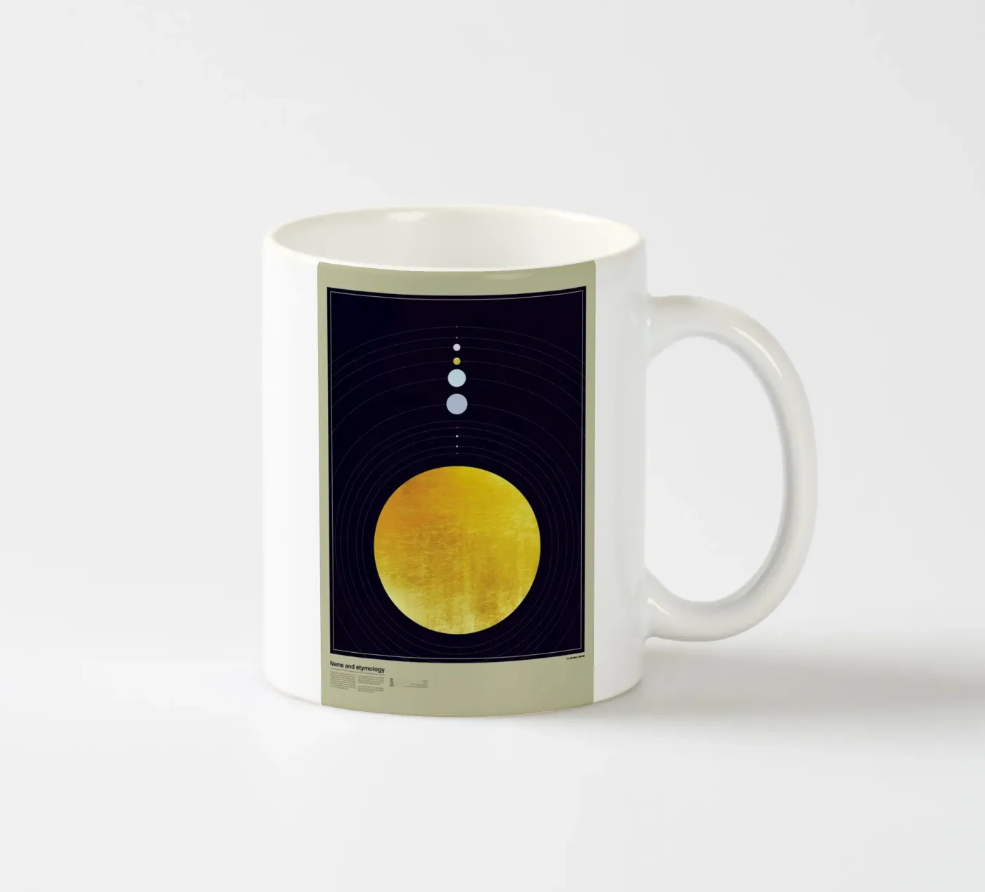 Solar system ceramic mug by LeDieg