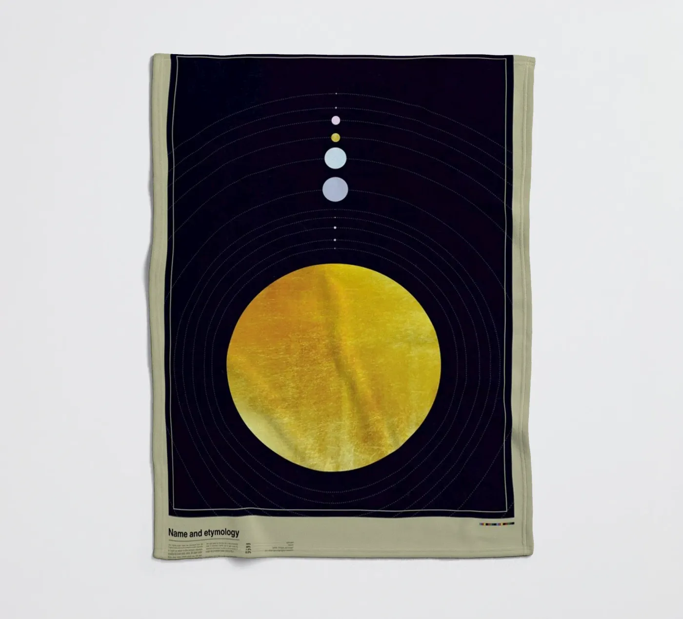 Solar system fleecedeken van LeDieg