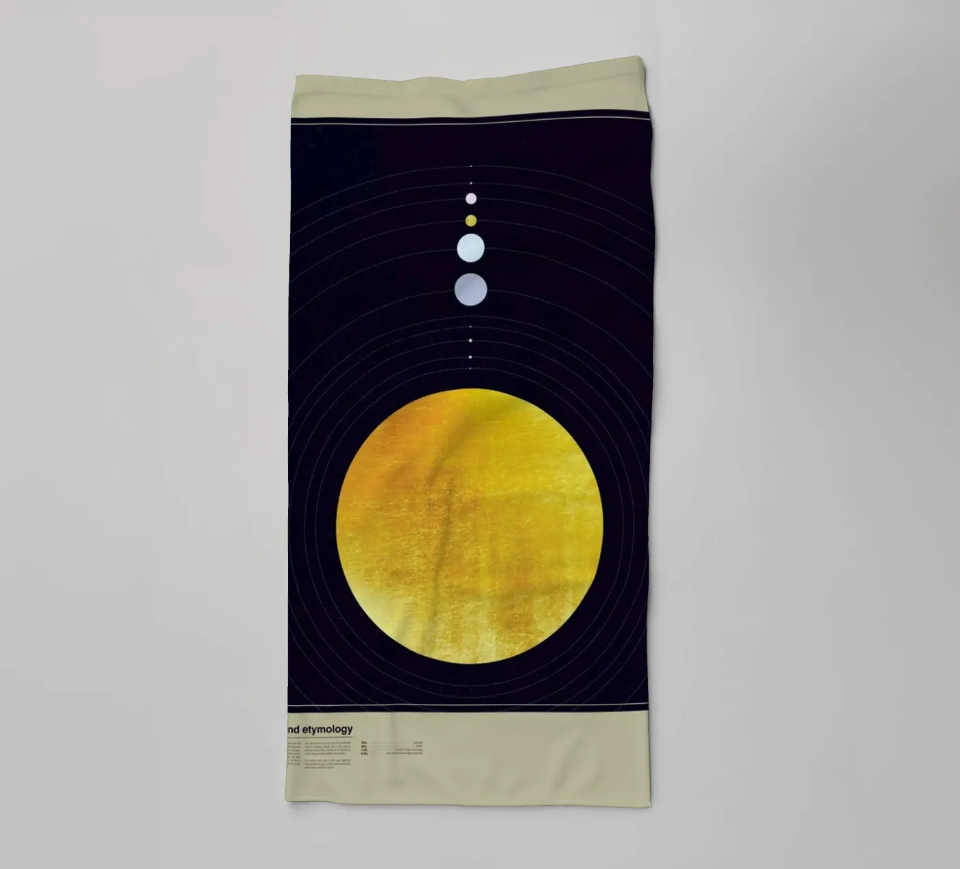 Solar system badhanddoek van LeDieg