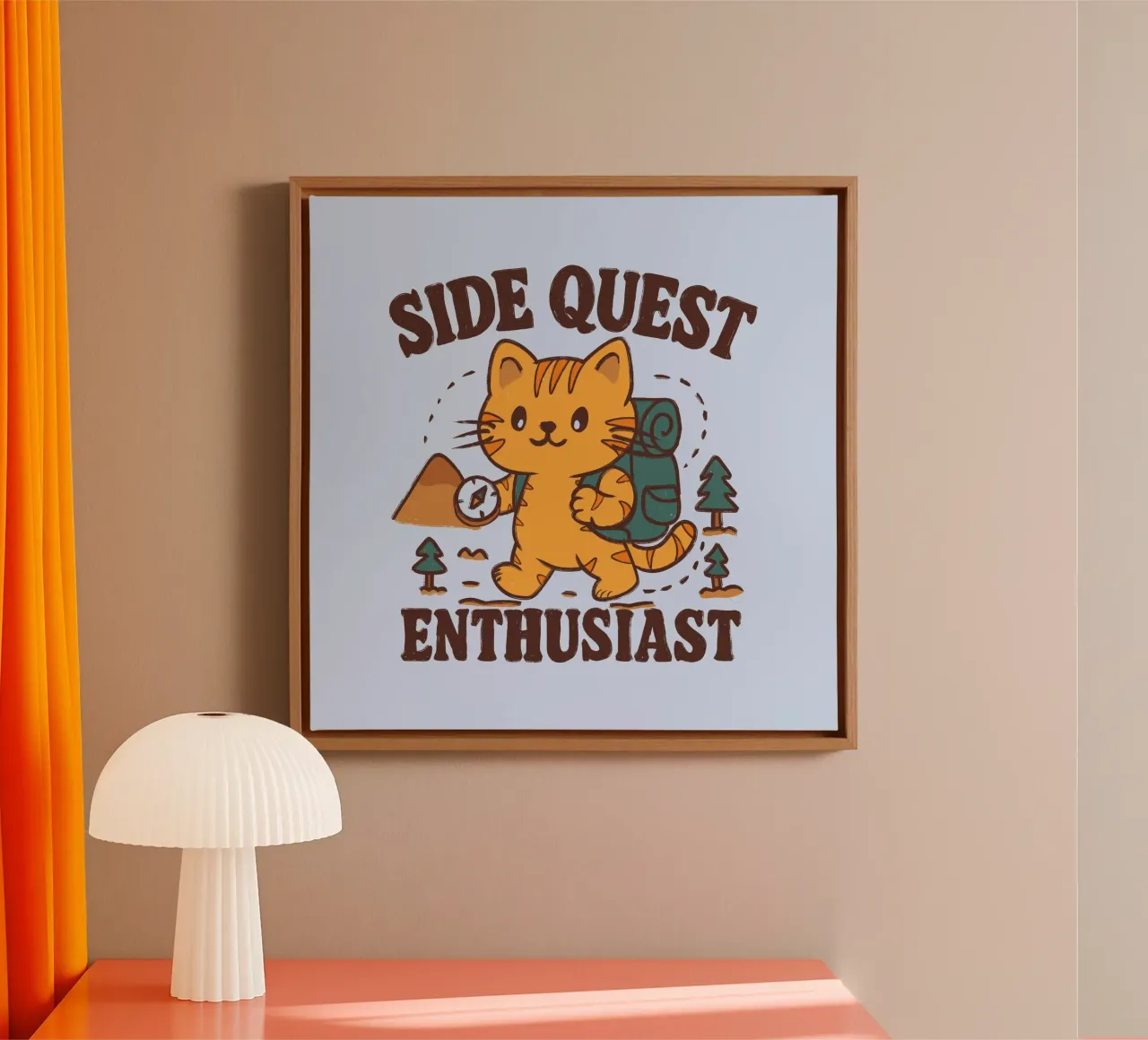 Liefhebber van zijmissies canvas met Baklijst van Loobs