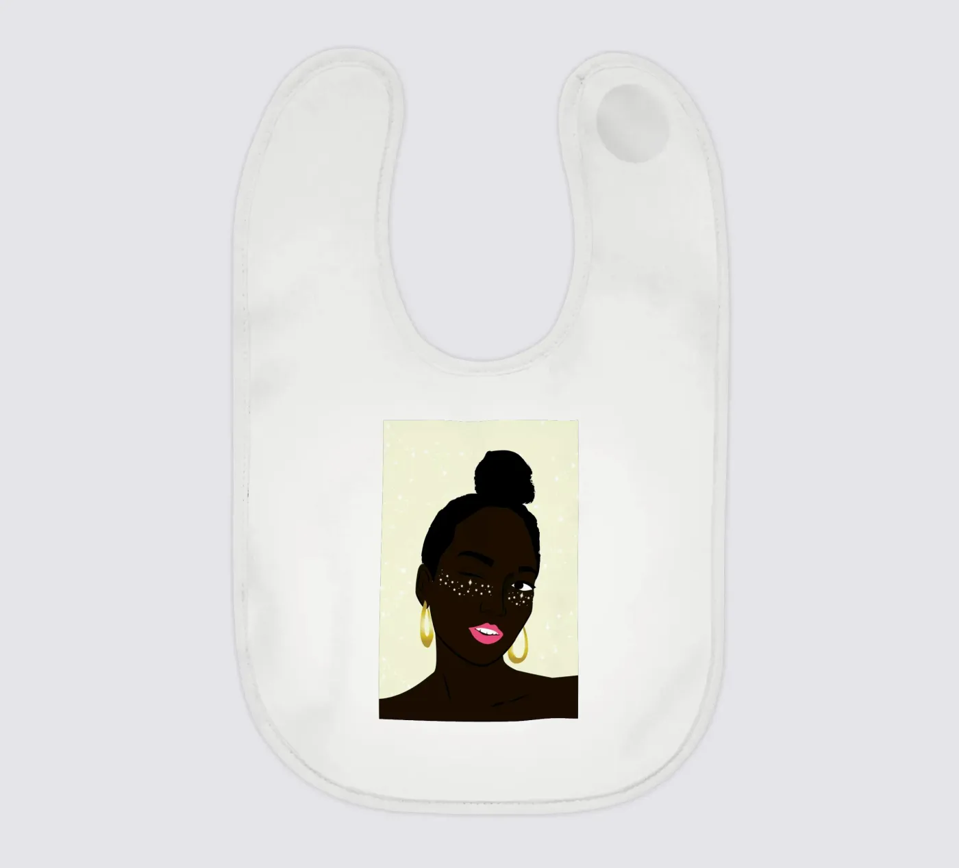 Sparkles baby bib by Céleste Wallaert