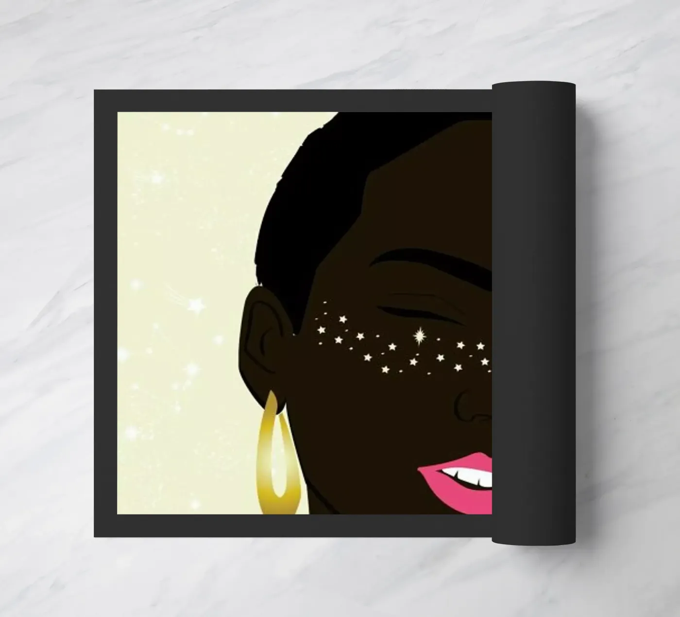 Sparkles doormat by Céleste Wallaert