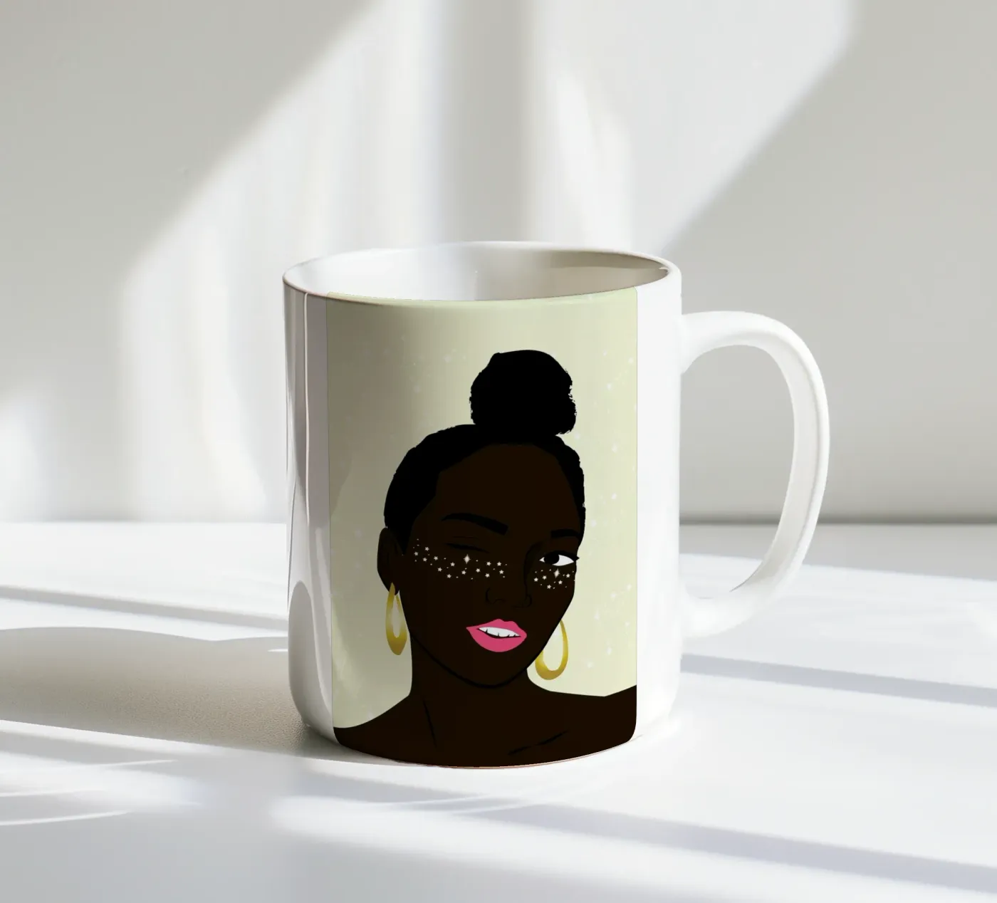 Sparkles ceramic mug by Céleste Wallaert