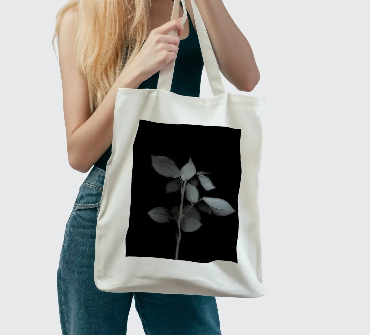The Art of Destruction borsa in juta da Muted Blossom