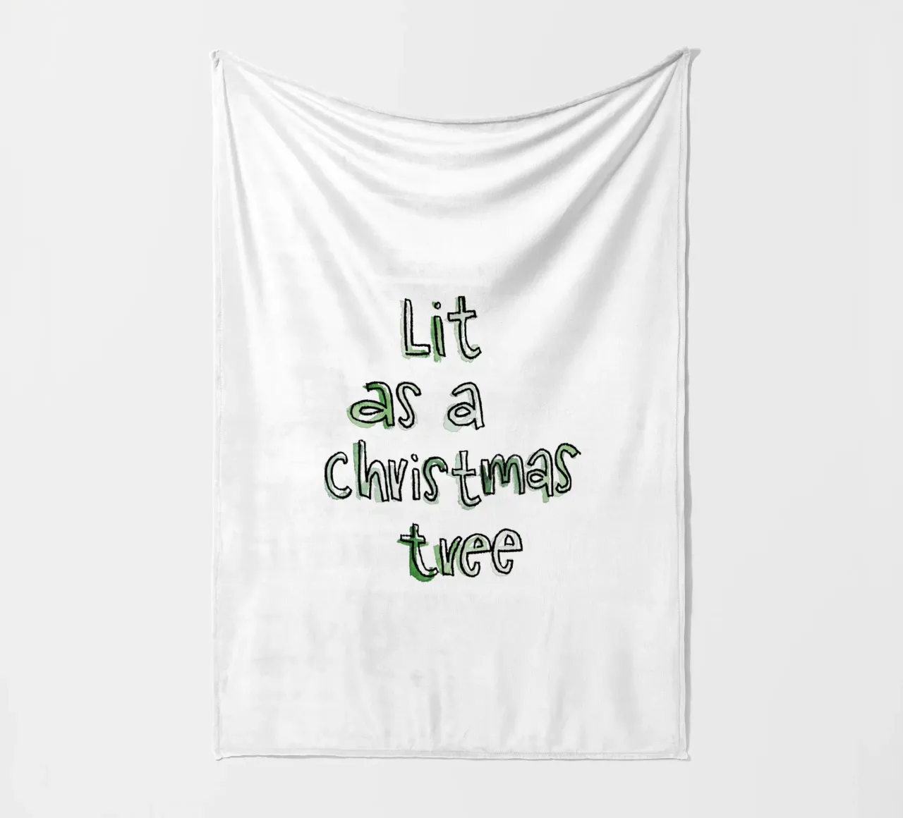 Lit Fleecedecke von Brushmeetspaper