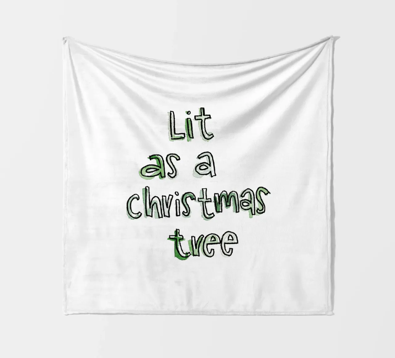 Lit Fleecedecke von Brushmeetspaper