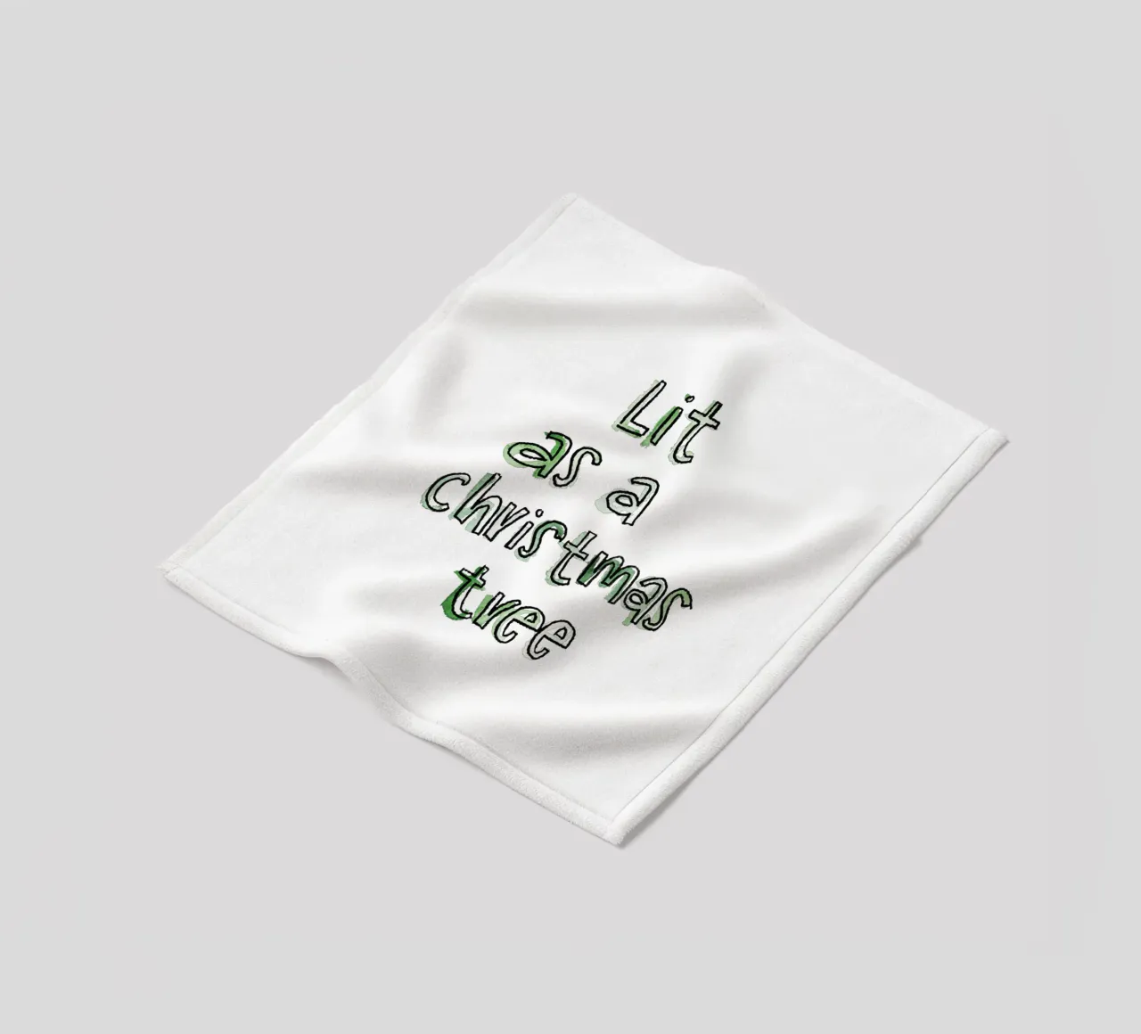 Lit Fleecedecke von Brushmeetspaper